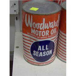 WOODWARD'S MOTOR OIL IN TIN