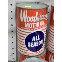 WOODWARD'S MOTOR OIL IN TIN