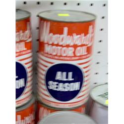WOODWARD'S MOTOR OIL IN TIN