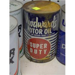 WOODWARD'S MOTOR OIL IN TIN (AS-IS)