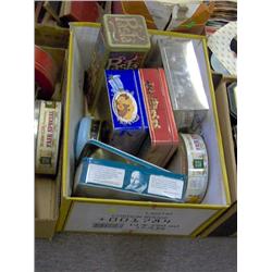 BOX OF TINS