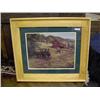 Image 2 : #11380 FRAMED PRINT "FARM MACHINERY"