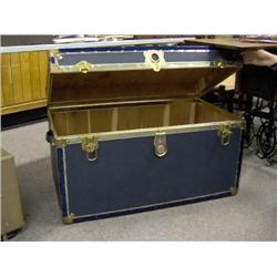 CEDAR LINED METAL TRUNK