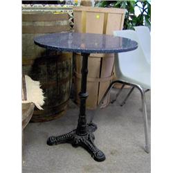 BLUE MARBLE TOP CAFÉ TABLE