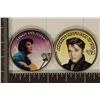 Image 1 : 2-COLORIZED ELVIS OVERLAYS ON BU KENNEDY HALVES