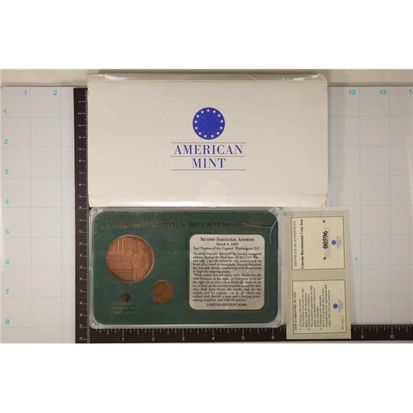 ABRAHAM LINCOLN BICENTENNIAL SET INCLUDES: 1965
