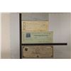 Image 1 : 2 VINTAGE CANCELLED BANK CHECKS & 2 VINTAGE