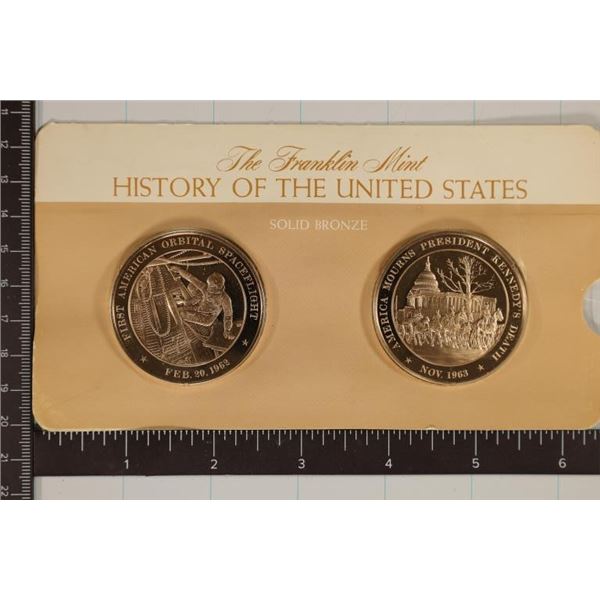 2-1 3/4  SOLID BRONZE FRANKLIN MINT HISTORY OF