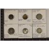 Image 1 : 6 SILVER  ALTERED US DIMES: 1849, 1854 SILVER