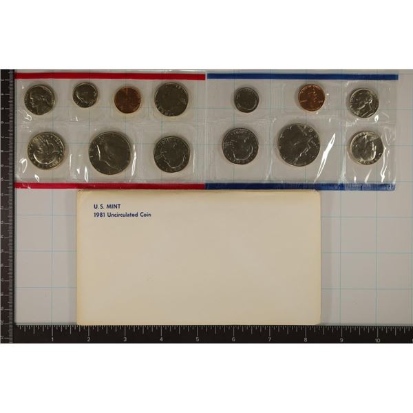 1981 US MINT SET (UNC) P/D/S (WITH ENVELOPE)