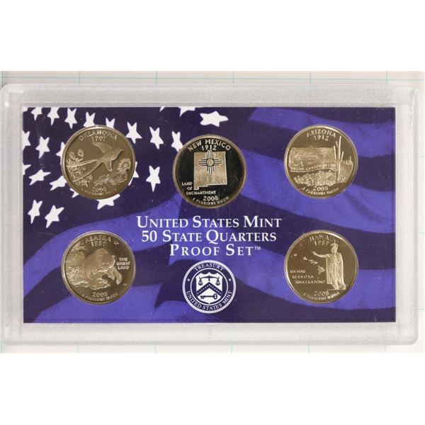 2008 US 50 STATE QUARTERS PROOF SET NO BOX