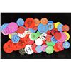 Image 1 : 70-ASSORTED PLASTIC DRINK TOKENS, CAROLINA BEACH,