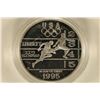 Image 1 : 1995-P US PROOF SILVER $1 "OLYMPIC TRACK & FEILD"