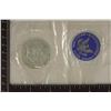 Image 1 : 1971-S IKE SILVER DOLLAR (BLUE PACK) NO ENVELOPE