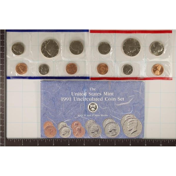 1991 US MINT SET (UNC) P/D (WITH ENVELOPE)