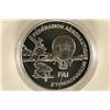 Image 1 : .87 TROY OZ .999 FINE SILVER PF ROUND "WORLD AIR