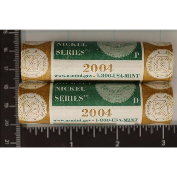 2 SOLID DATE ROLLS OF 2004-P & D BU WESTWARD