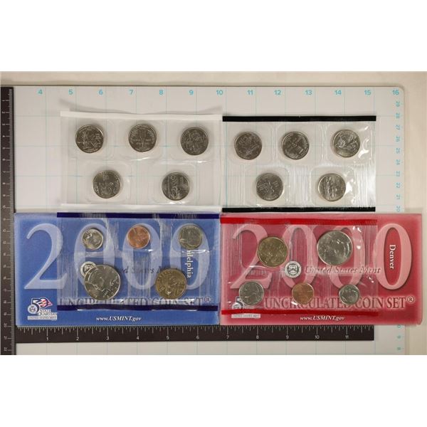 2000 US MINT SET (UNC) P/D (WITH ENVELOPE)