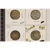 Image 1 : 1910, 12, 19 & 1929 CANADA SILVER 25 CENTS .693