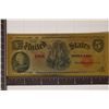 Image 1 : 24KT GOILD FOIL REPLICA OF A 1907 CU $5 US NOTE