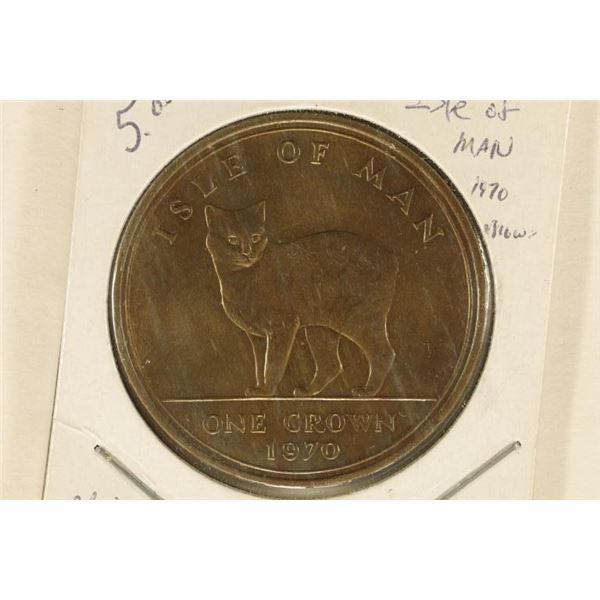 1970 ISLE OF MAN UNC 1 CROWN