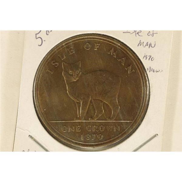 1970 ISLE OF MAN UNC 1 CROWN