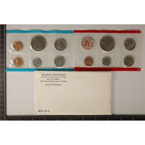 1971 US MINT SET (UNC) P/D/S (WITH ENVELOPE)