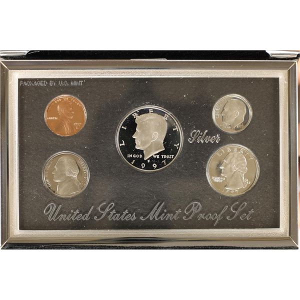 1997 US SILVER PREMIER PROOF SET (WITH BOX)