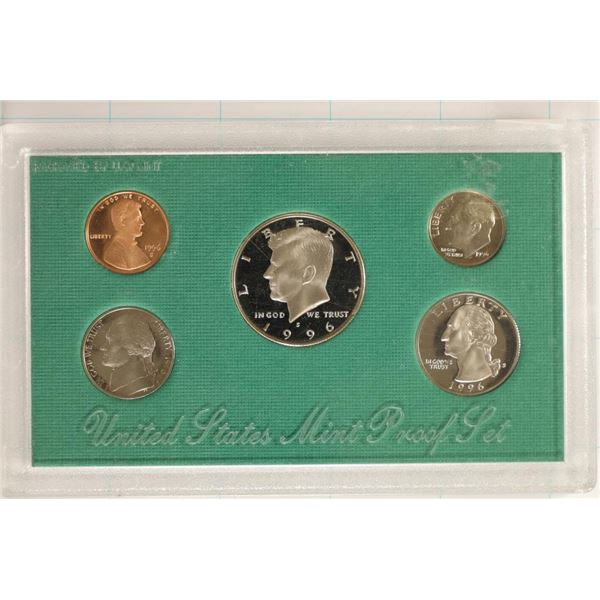 1996 US PROOF SET (WITHOUT BOX)