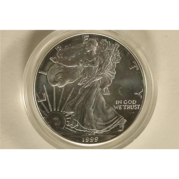 1999 AMERICAN SILVER EAGLE BRILLIANT UNC IN HARD