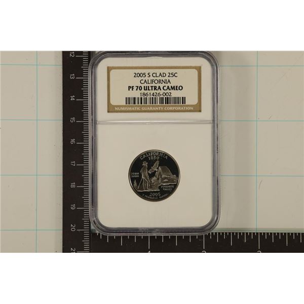 2005-S CALIFORNIA QUARTER NGC PF70 ULTRA CAMEO