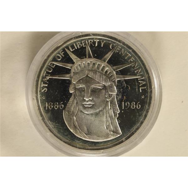 1986 US SILVER PF ROUND STATUE OF LIBERTY