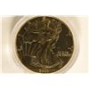 Image 1 : GOLD ELECTROPLATED 2000 AMERICAN SILVER EAGLE IN