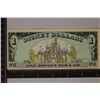 Image 2 : 1987 DISNEY $1 CRISP UNC COLORIZED BILL "MICKEY"