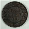 Image 1 : Canadian Large Cent 1881 Double Die #1 EF