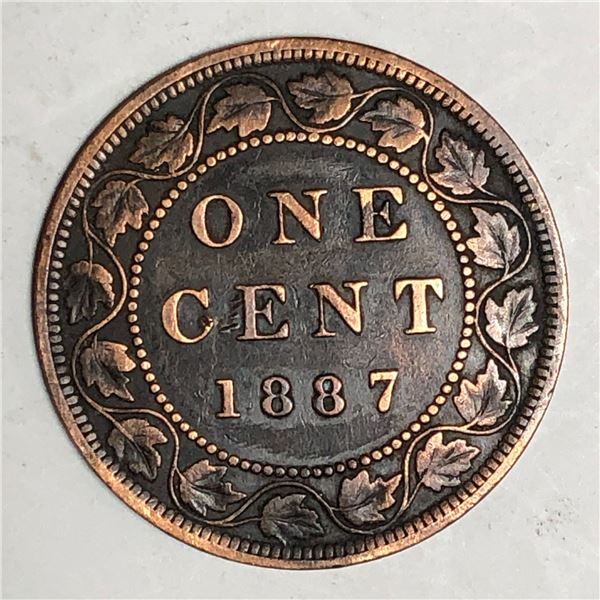 Canadian Large Cent 1887 F+