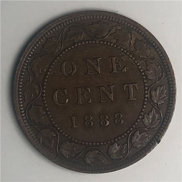 Canadian Large Cent 1888 EF