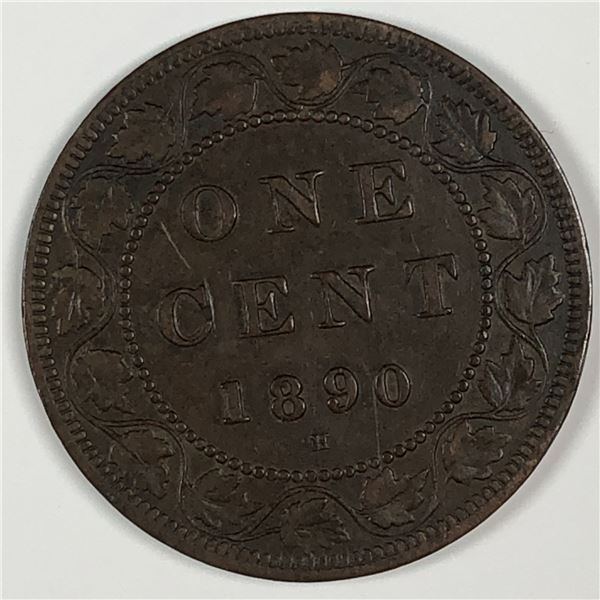 Canadian Large Cent 1890 EF