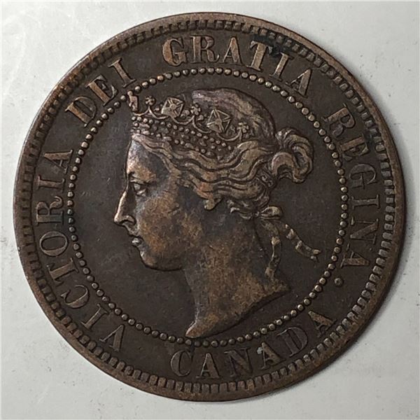 Canadian Large Cent 1896 EF