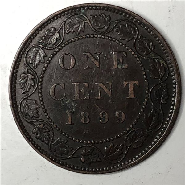 Canadian Large Cent 1899 EF++