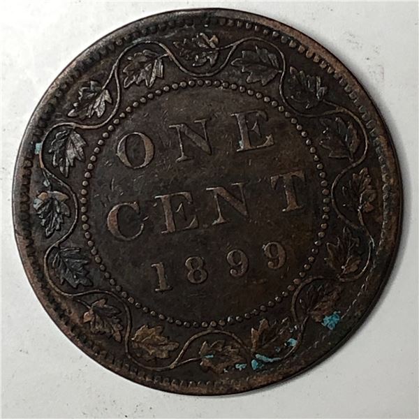 Canadian Large Cent 1899 EF+