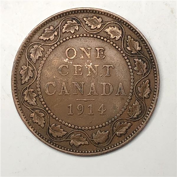 Canadian Large Cent 1914 VF