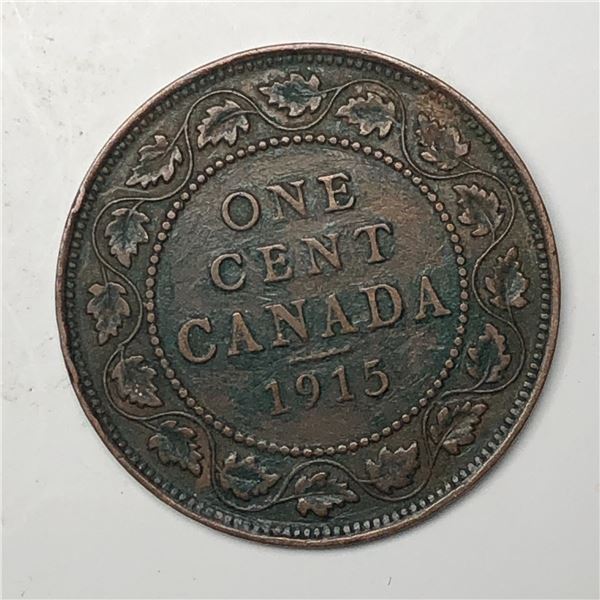 Canadian Large Cent 1915 VF