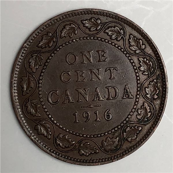 Canadian Large Cent 1916