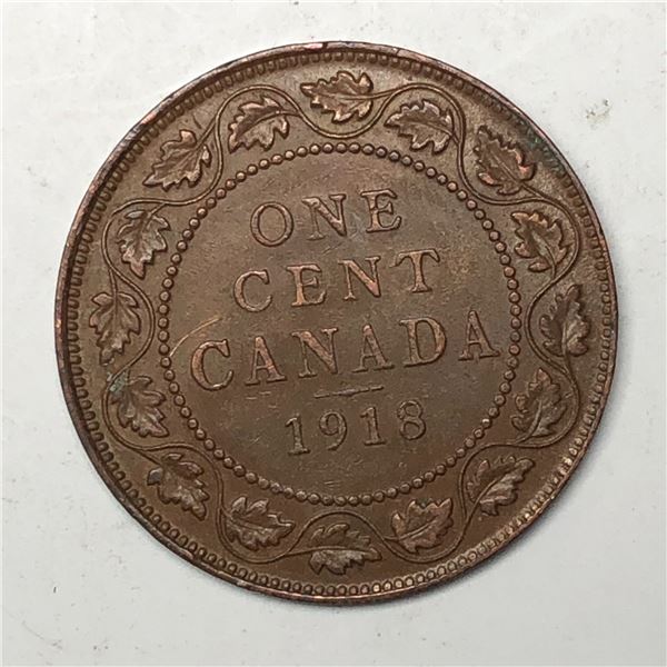 Canadian Large Cent 1918 UNC