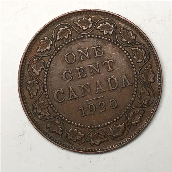 Canadian Large Cent 1920