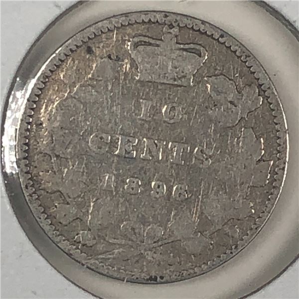 Canadian .10 Cent Dime 1896