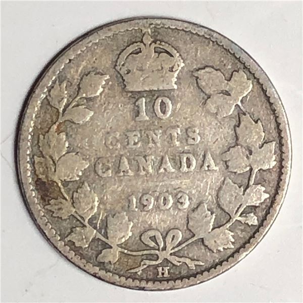 Canadian .10 Cent Dime 1903H