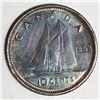 Image 1 : Canadian .10 Cent Dime 1953 NSF CHOICE Rainbow Tones