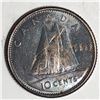 Image 1 : Canadian .10 Cent Dime 1963